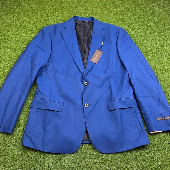 Michael Kors Other - Michael Kors Mens Modern Fit Dark Blue Wool Blazer Suit Jacket 42R NWT